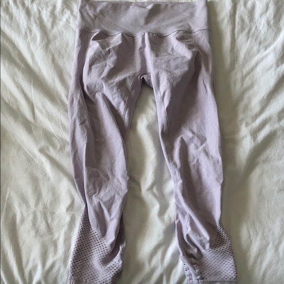 Lavender fishnet yoga pants - Picture 1 of 1